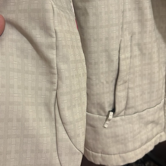 AVIA Windbreaker Jacket White Hood Zipper Warm Winter Jacket size Large - Picture 6 of 11